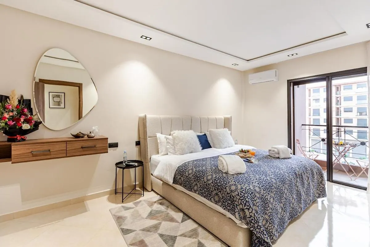 Apartament Design Calme Luxe Fibre Ultra-Rapide 2Ch Marrakesz Maroko